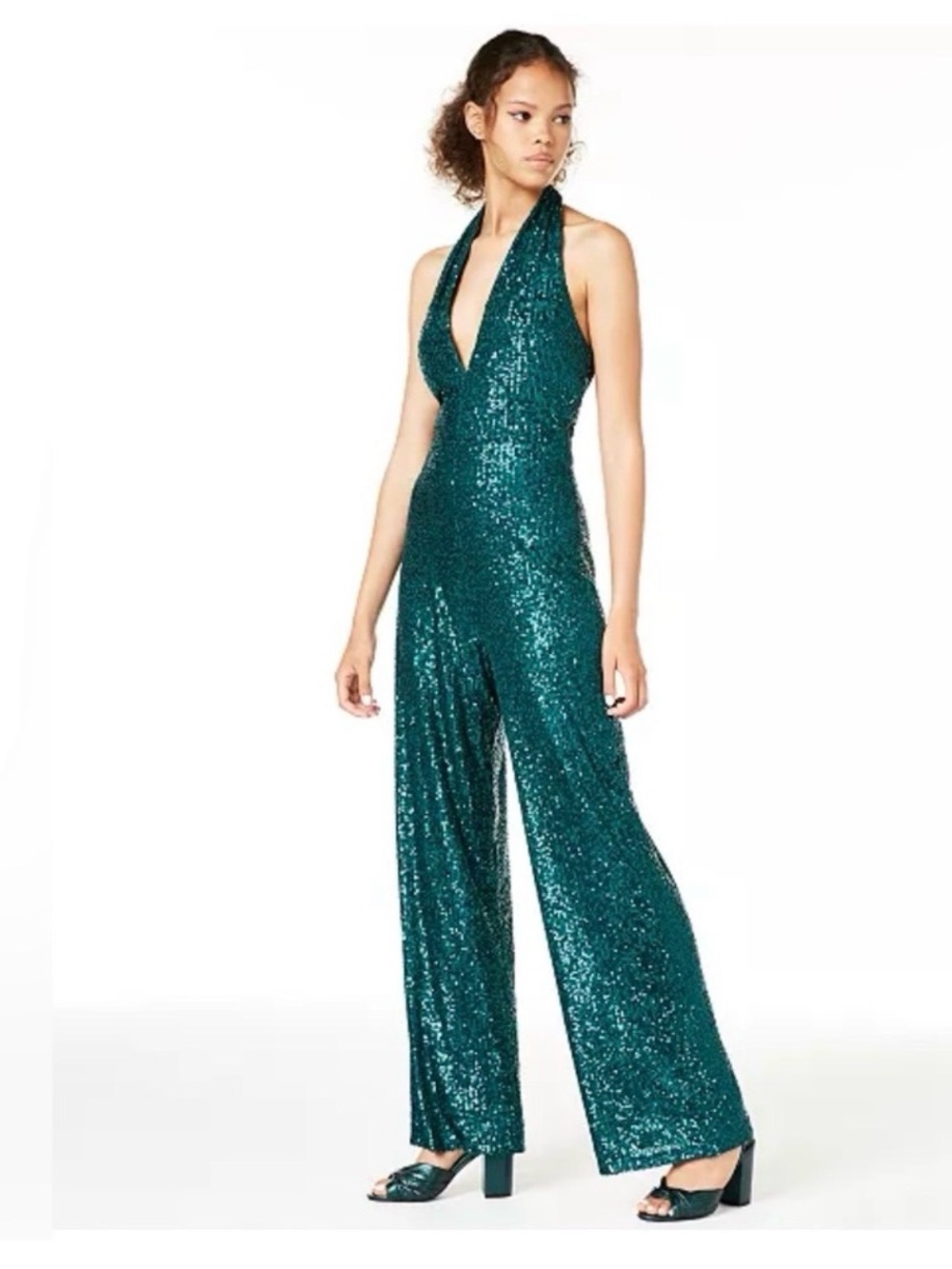 Sequin Halter Jumpsuit